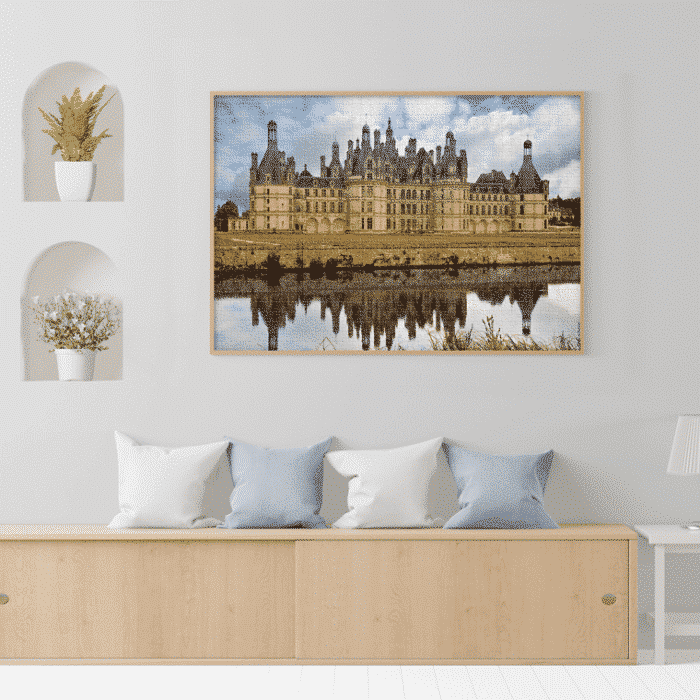 Puzzle adulți 1000 piese Castele Franceze - Castel Chambord-35307