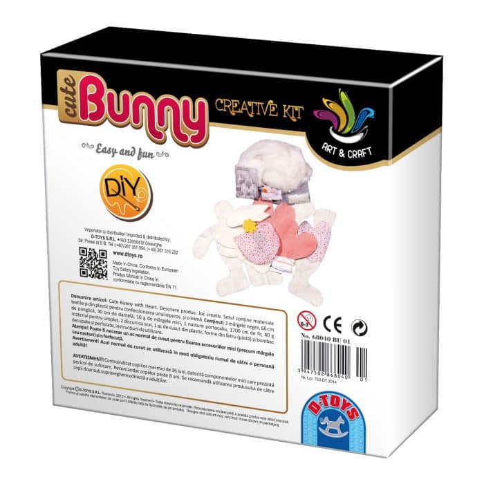 Joc Creativ - Cute Bunny - Set creație iepuraș cu inimioară-26349