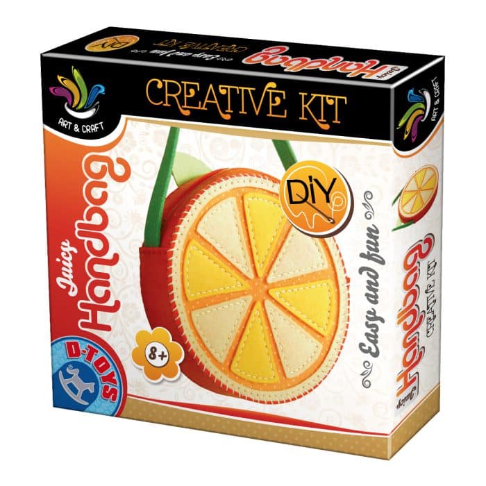 Joc Creativ - Juicy Handbag - Set creație geantă portocală-0
