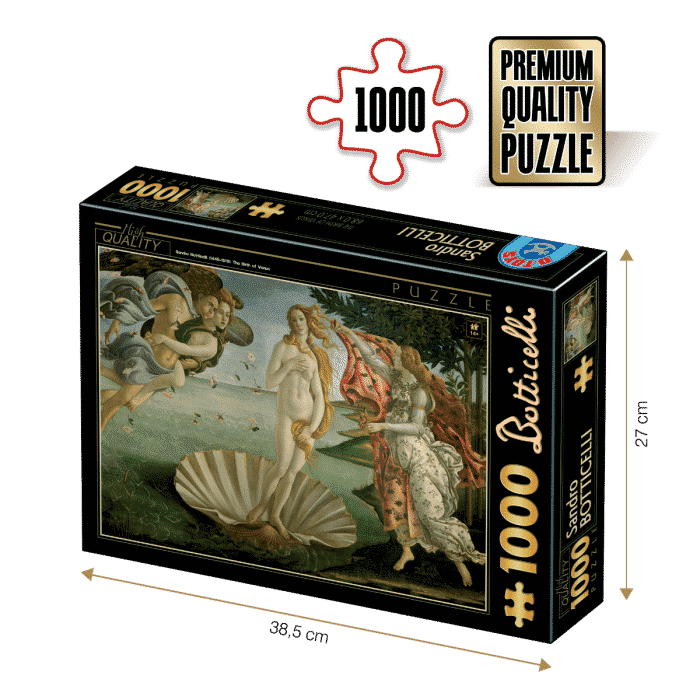 Puzzle adulți Sandro Botticelli - The Birth of Venus/Nașterea lui Venus - 1000 Piese-0