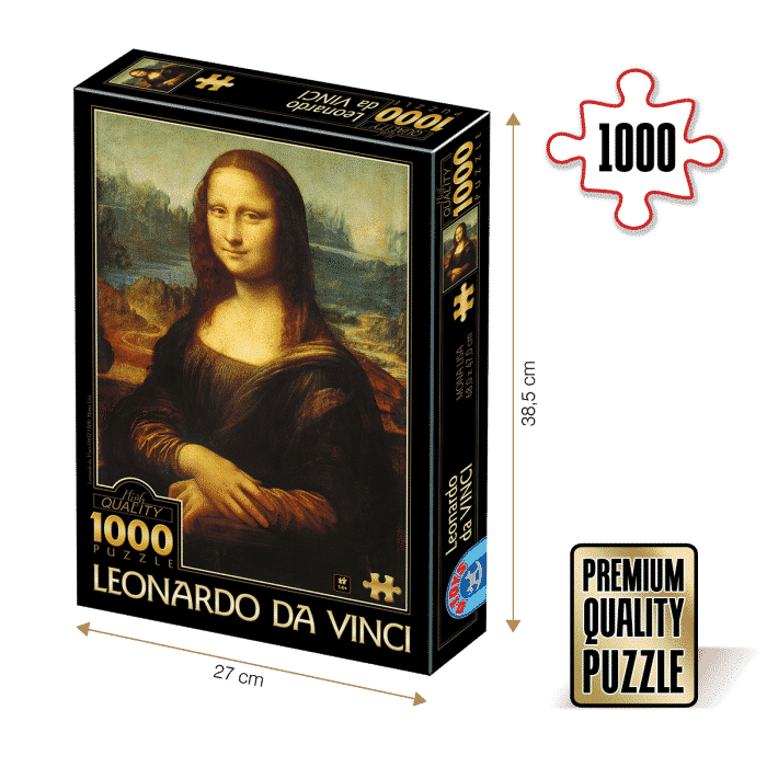 Puzzle adulti 1000 piese Leonardo da Vinci - Mona Lisa-0
