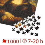 Puzzle adulti 1000 piese Leonardo da Vinci - Mona Lisa-34871