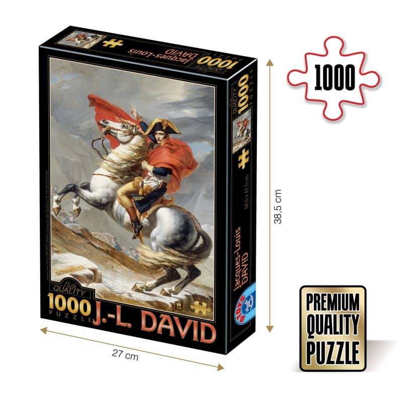 Puzzle adulți Jacques-Louis David - Napoleon Crossing the Alps - 1000 piese-0