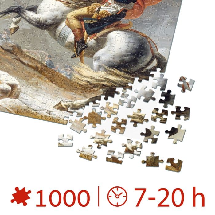 Puzzle adulți Jacques-Louis David - Napoleon Crossing the Alps - 1000 piese-34333