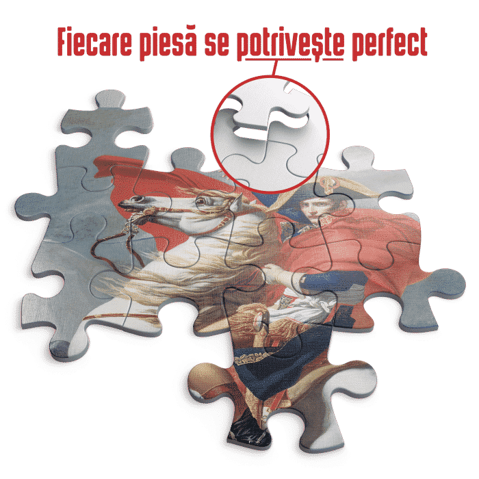Puzzle adulți Jacques-Louis David - Napoleon Crossing the Alps - 1000 piese-34335