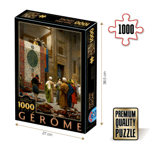 Puzzle adulti 1000 piese Jean-Léon Gérôme - Carpet Merchant in Cairo-0