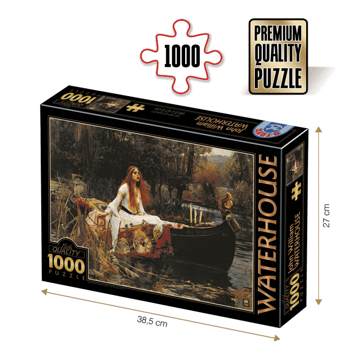 Puzzle adulti 1000 piese John William Waterhouse - The Lady of Shalott-0