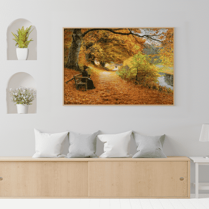 Puzzle adulti 1000 piese Hans Andersen Brendekilde - A Wooded Path in Autumn-35157