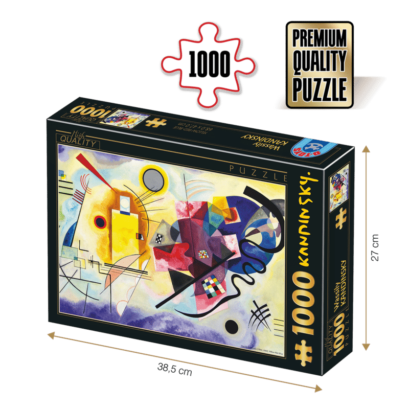 Puzzle adulti 1000 piese Wassily Kandinsky - Yellow- Red-Blue -0