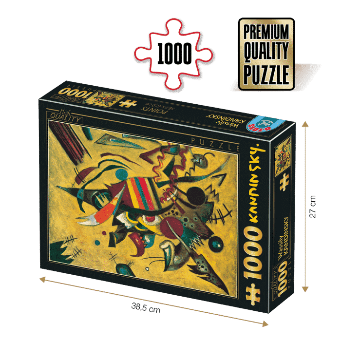 Puzzle adulti 1000 piese Wassily Kandinsky - Points/Puncte-0
