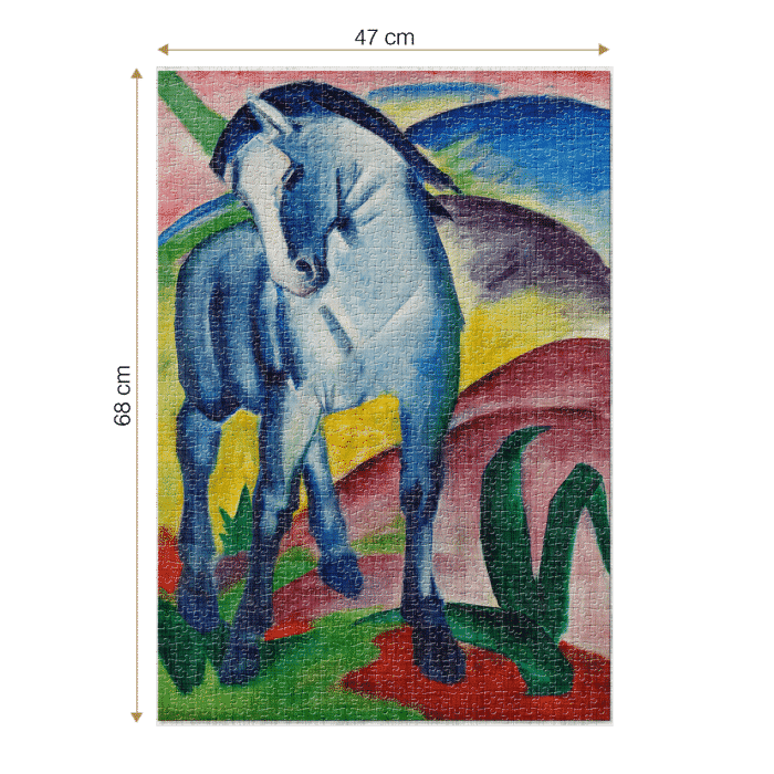 Puzzle adulti 1000 piese Franz Marc - Blue Horse/Cal albastru-35665