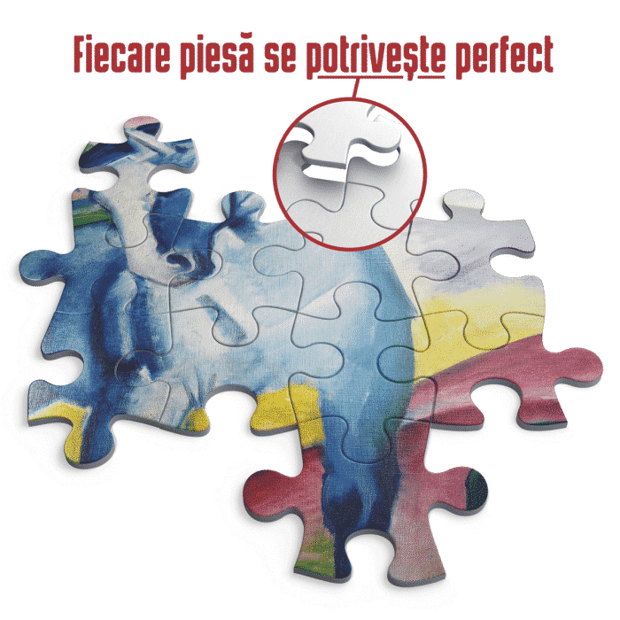 Puzzle adulti 1000 piese Franz Marc - Blue Horse/Cal albastru-35663