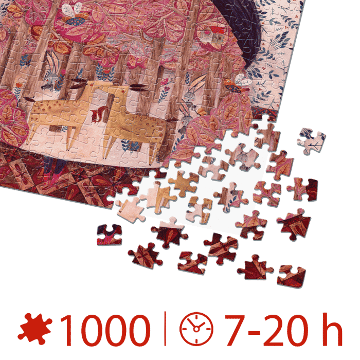 Puzzle adulți 1000 piese Kürti Andrea - Snow White/Albă ca Zăpada-34833