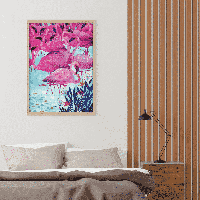 Puzzle adulți 1000 piese Kürti Andrea - Tropical - Flamingo -34756