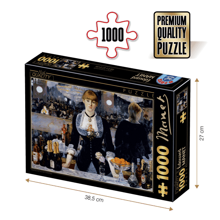 Puzzle adulti 1000 piese Édouard Manet - A Bar at the Folies-Bergere -0