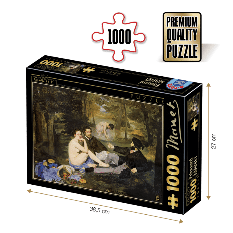 Puzzle adulti 1000 piese Édouard Manet - The Luncheon on the Grass-0