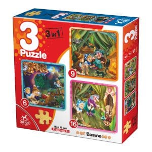 3 Puzzle - Basme - Cutie Mică-0