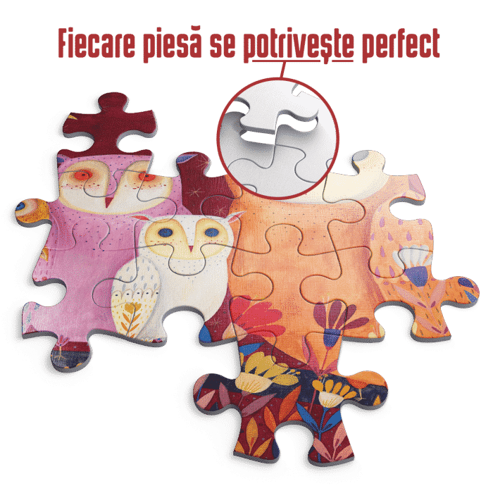 Puzzle adulți 1000 piese Kürti Andrea - Owls/Familie de Bufnițe-34816