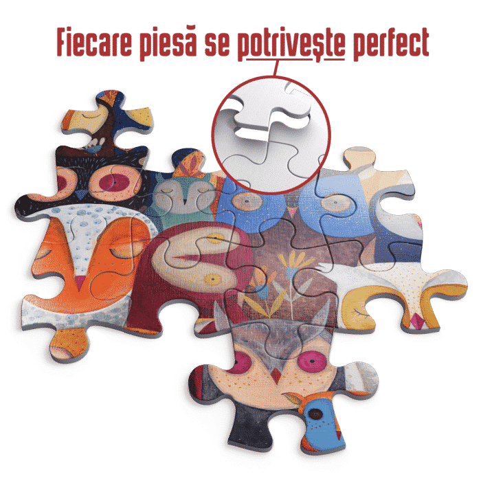 Puzzle adulți 1000 piese Kürti Andrea - Owls / Bufnițe-34822