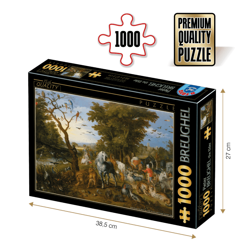 Puzzle adulți Breughel the Elder - The Entry of the Animals into Noah's Ark - 1000 Piese-0
