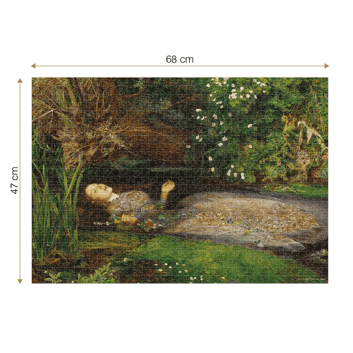 Puzzle adulti 1000 piese John Everett Millais - Ophelia -34652