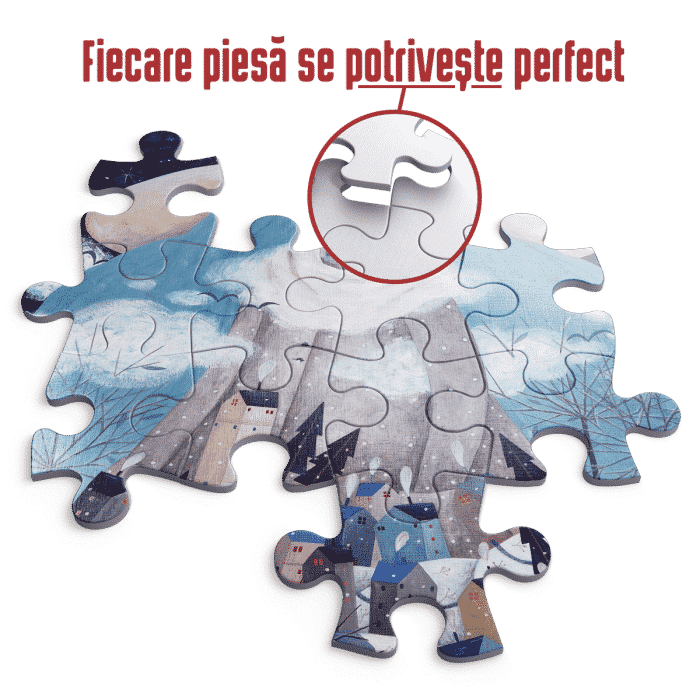 Puzzle adulți 1000 piese Kürti Andrea - Anotimpuri - Iarna -35028