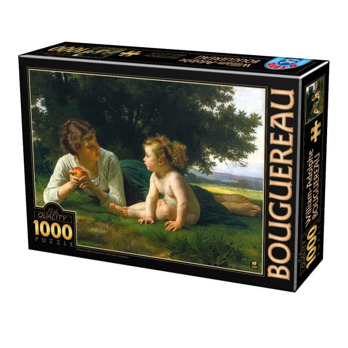 Puzzle William-Adolphe Bouguereau - Temptation - 1000 Piese -0