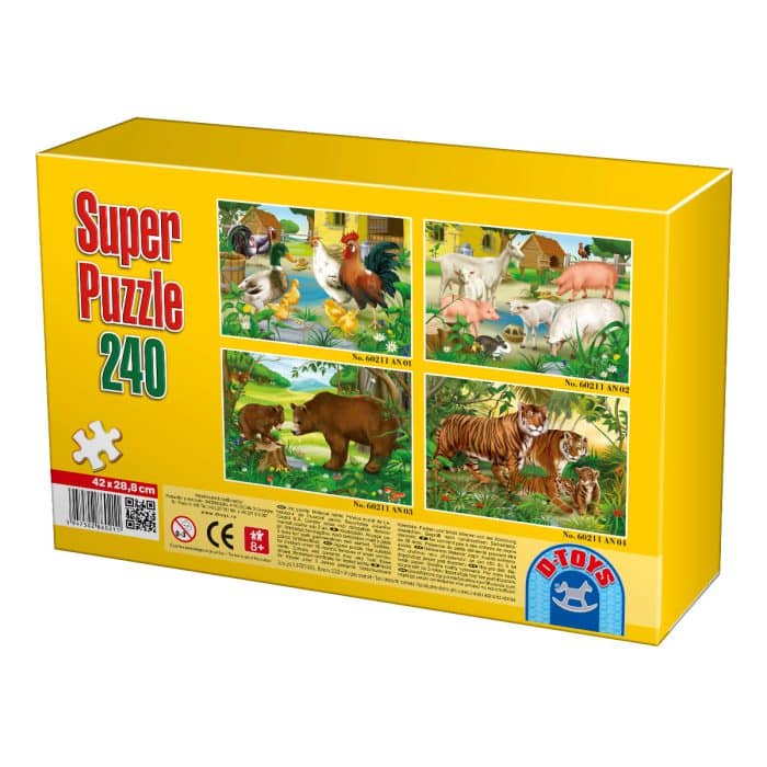 Super Puzzle - Animale - 240 Piese - 3-25255