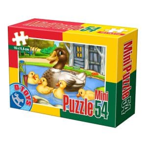 Mini Puzzle - Animale Domestice și Sălbatice - 54 Piese - 8-0