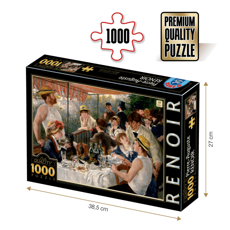 Puzzle adulti 1000 piese Pierre-Auguste Renoir - Luncheon of the Boating Party-0