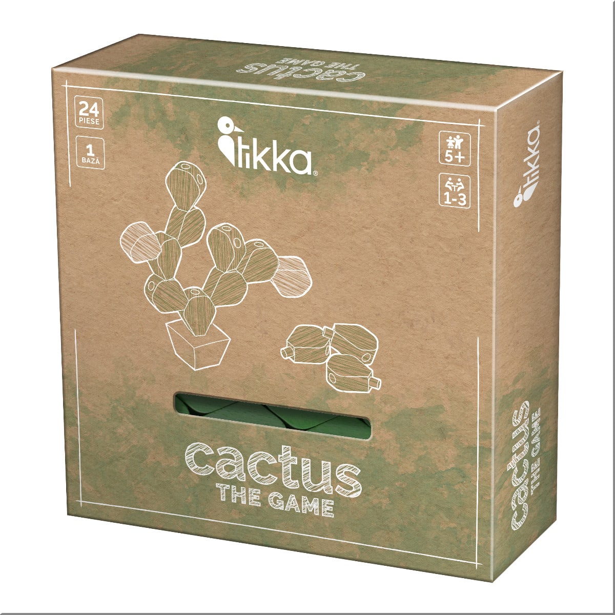 Cactus - Joc de îndemânare cu 24 piese din lemn