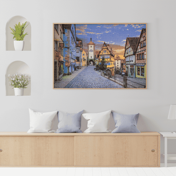 Puzzle adulți 1000 piese Peisaje de zi - Rothenburg, Germania-35540
