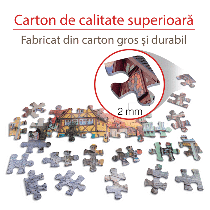 Puzzle adulți 1000 piese Peisaje de zi - Rothenburg, Germania-35538