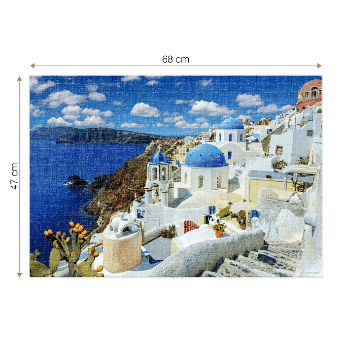 Puzzle adulți 1000 piese Discover Europe - Santorini-34434