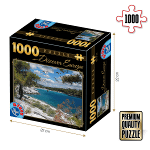 Puzzle adulți 1000 piese Discover Europe - Insula Corfu-0