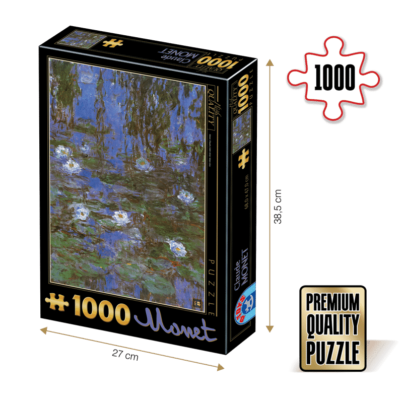 Puzzle adulti 1000 piese Claude Monet - Water Lilies/Nuferi-0