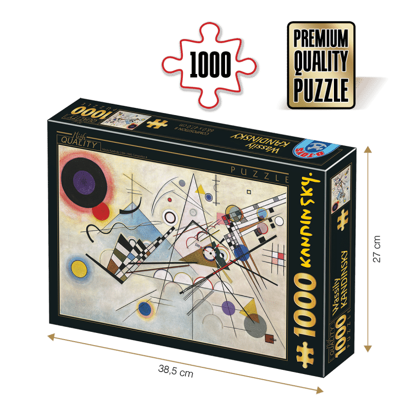 Puzzle adulti 1000 piese Wassily Kandinsky - Composition 8/Compoziție 8-0