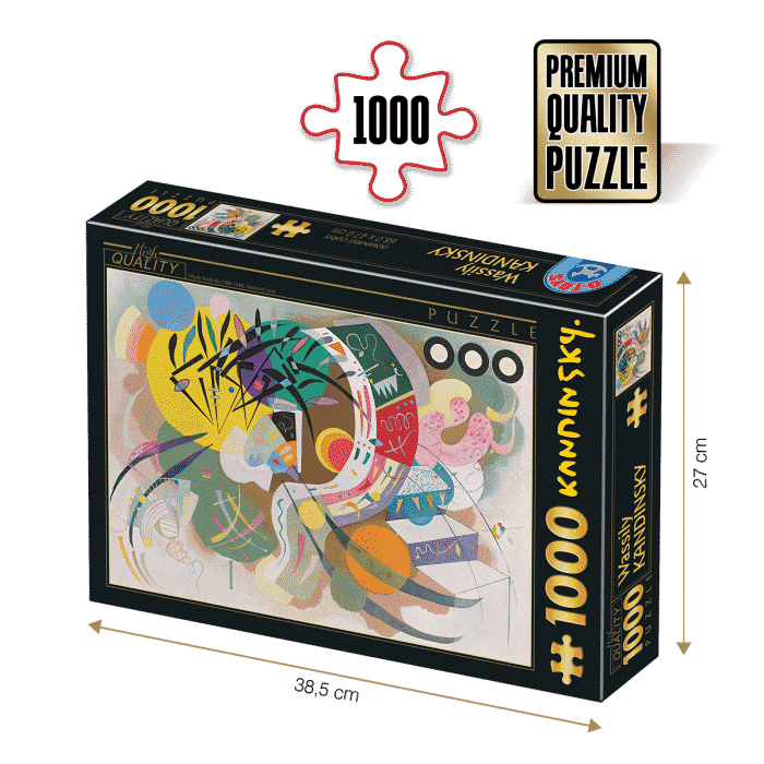 Puzzle adulti 1000 piese Wassily Kandinsky - Dominant Curve-0