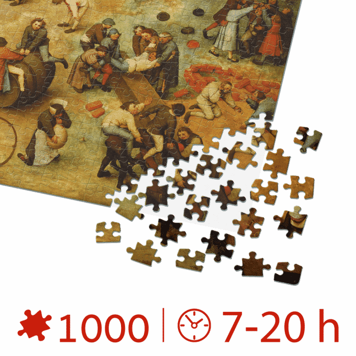 Puzzle adulți Bruegel cel Bătrân - Children's Games/Jocuri de copii - 1000 Piese-34114