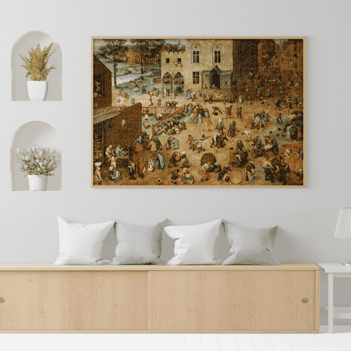 Puzzle adulți Bruegel cel Bătrân - Children's Games/Jocuri de copii - 1000 Piese-34268