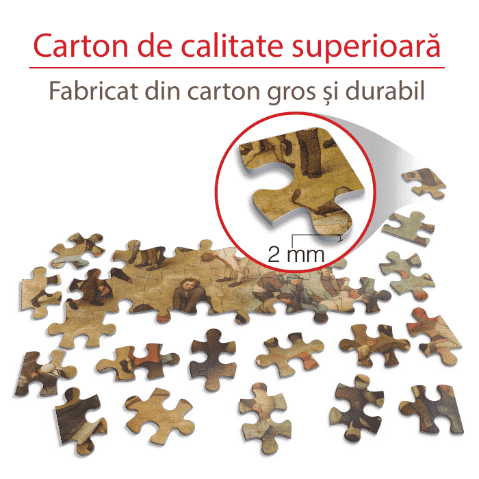 Puzzle adulți Bruegel cel Bătrân - Children's Games/Jocuri de copii - 1000 Piese-34267