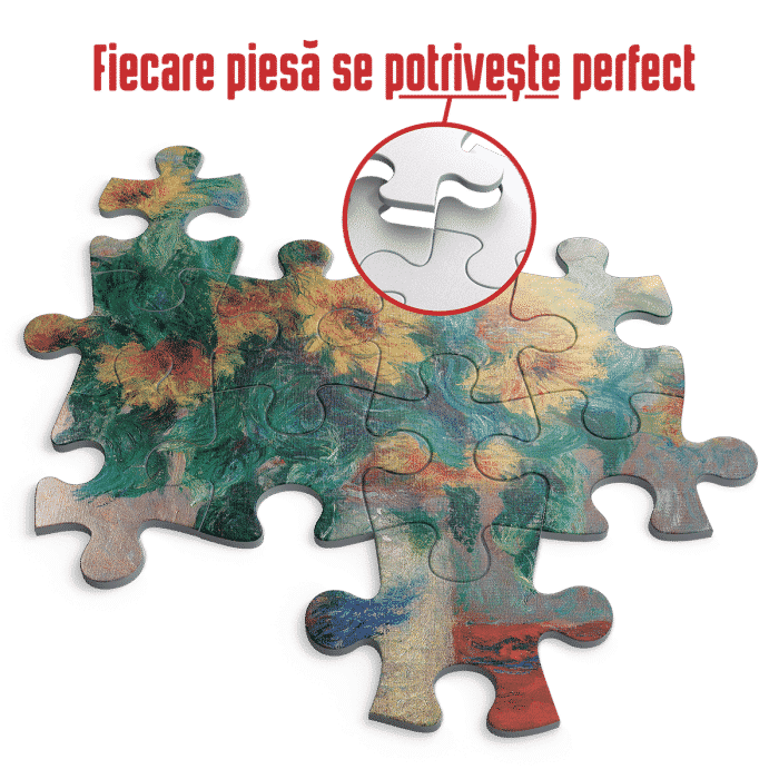 Puzzle adulti 1000 piese Claude Monet - Bouquet of Sunflowers-34668