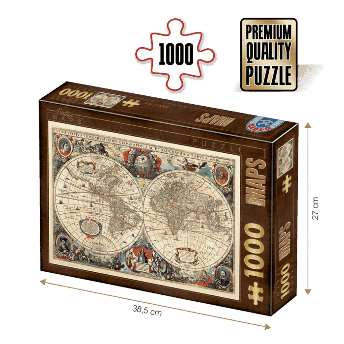 Puzzle adulți 1000 piese Vintage Map-0