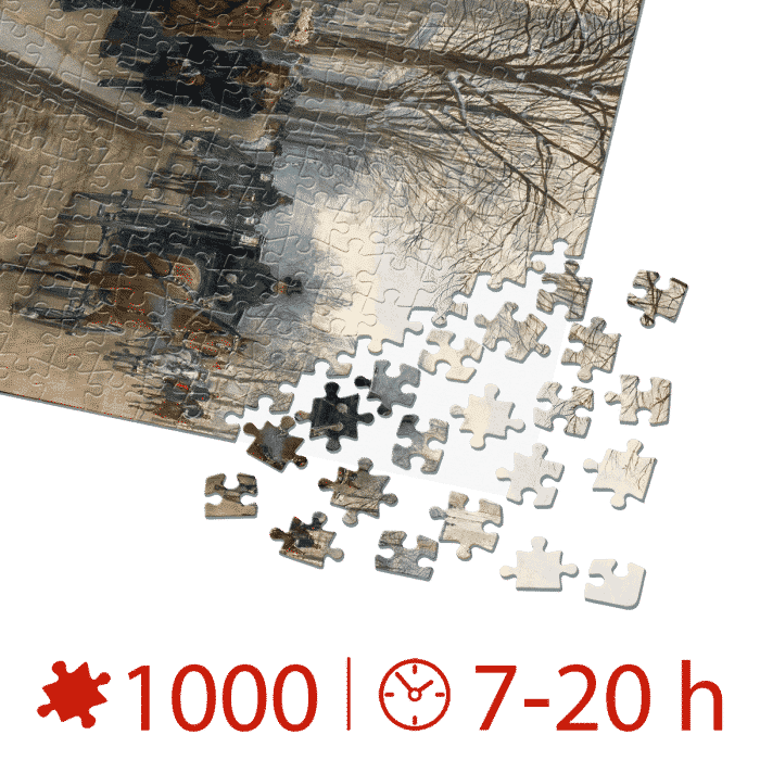 Puzzle adulti 1000 piese Jean Béraud - Après L'office à L'église de la Sainte Trinité -35159
