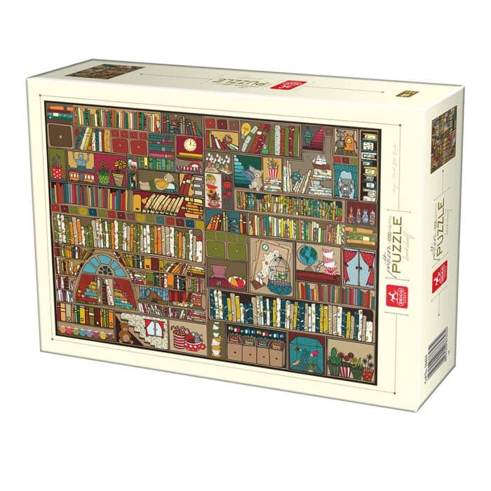 Puzzle 1000 Pattern Bookshelf-0