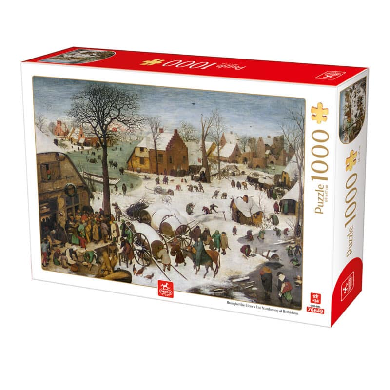 Puzzle adulți 1000 piese Pieter Bruegel cel Bătrân - The Numbering at Bethlehem-0
