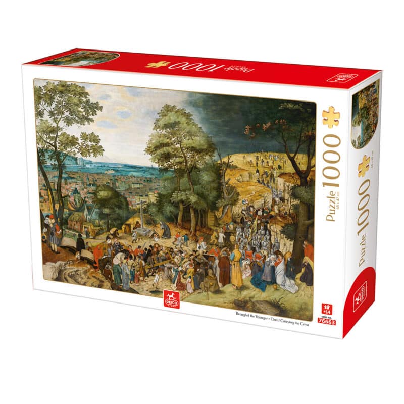 Puzzle adulți 1000 piese Pieter Bruegel cel Tânăr - Christ Carrying the Cross-0