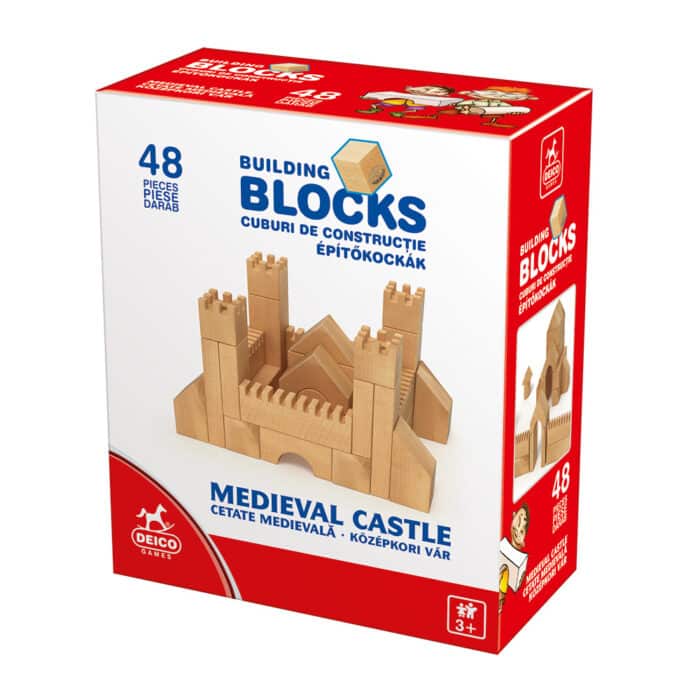 Cetate medievală - cuburi construcție 48 piese-0