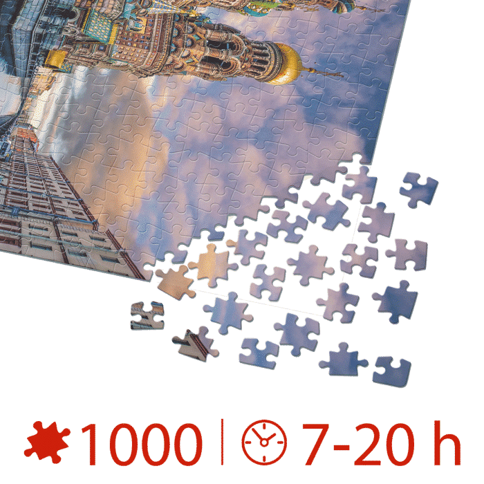 Puzzle adulți 1000 piese Peisaje de zi - Savior on the Spilled Blood, Sankt Petersburg-35561