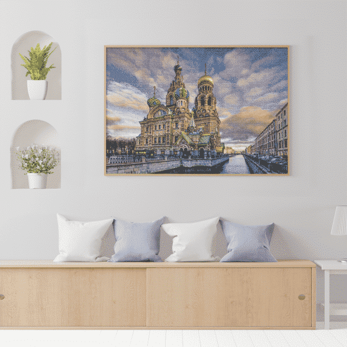 Puzzle adulți 1000 piese Peisaje de zi - Savior on the Spilled Blood, Sankt Petersburg-35565
